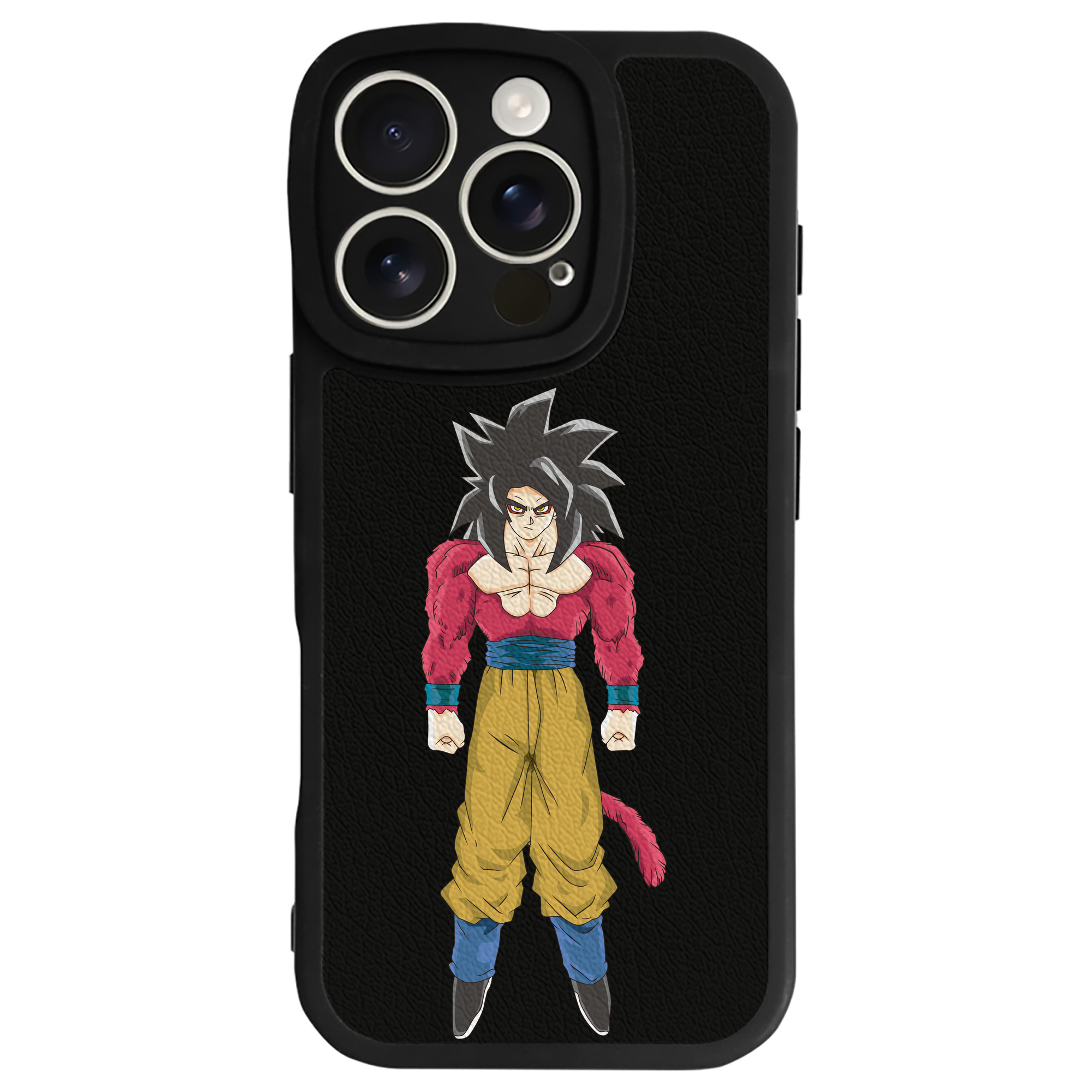 （画像用） ドラゴンボール 孫悟空（そん ごくう）Son Goku カカロット DRAGON BALL Kakarotto 【iPhone 16シリーズ対応】シリコンスマホケース（レザー調） 材質：シリコン